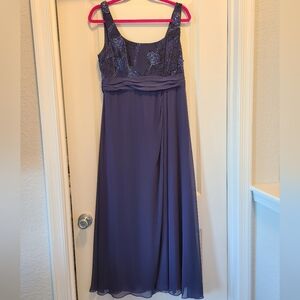 Alex Evenings Elegant Periwinkle Size 12 Petite Dress